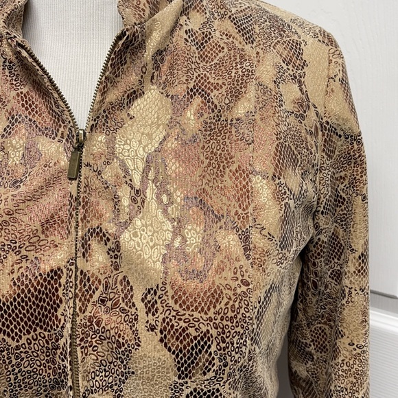 Alfred Dunner Animal Print Blazer Jacket - Picture 2 of 9